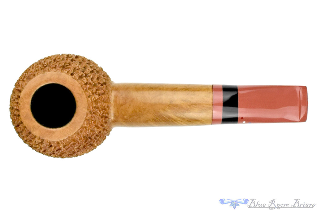 Blue Room Briars is proud to present this Dr. Bob Pipe (PPP) Partial Rusticated Hawkbill with Ebonite