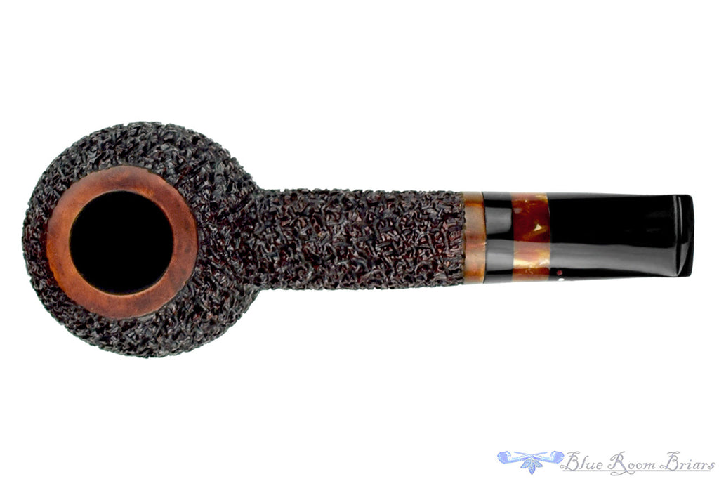 Blue Room Briars is proud to present this Dr. Bob Pipe (PPP) Rusticated Hawkbill with Acrylic