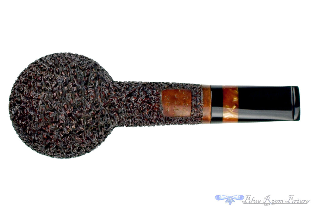 Blue Room Briars is proud to present this Dr. Bob Pipe (PPP) Rusticated Hawkbill with Acrylic