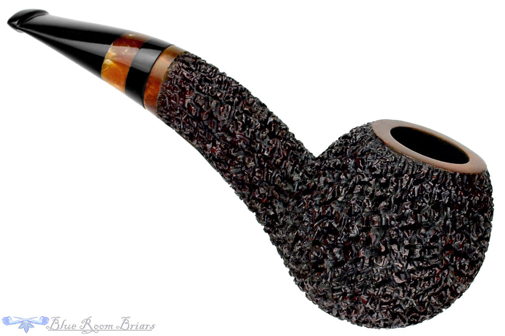Blue Room Briars is proud to present this Dr. Bob Pipe (PPP) Rusticated Hawkbill with Acrylic
