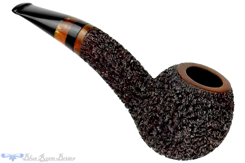 Blue Room Briars is proud to present this Dr. Bob Pipe (PPP) Rusticated Hawkbill with Acrylic