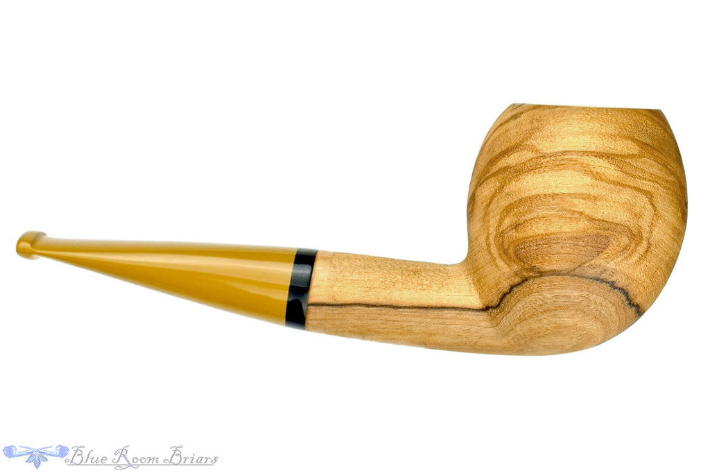Blue Room Briars is proud to present this Dr. Bob Pipe (P) Sandblast Olive Wood Apple