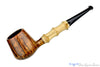 Blue Room Briars is proud to present this David S. Huber Pipe Featherweight Brandy with Bamboo