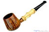 Blue Room Briars is proud to present this David S. Huber Pipe Featherweight Brandy with Bamboo