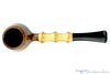 Blue Room Briars is proud to present this David S. Huber Pipe Featherweight Brandy with Bamboo