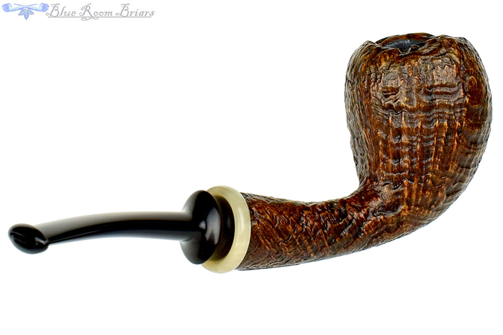 Charl Goussard Pipe 1/4 Bent Ring Blast Acorn with Kudu Horn and Plateau