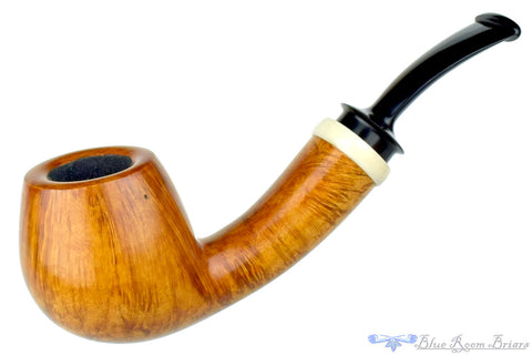 Charl Goussard Pipe Black Blast Apple with Warthog Tusk