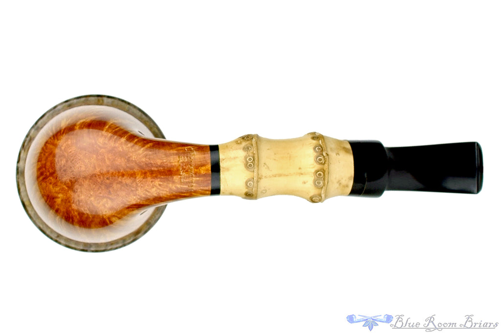 Blue Room Briars is proud to present this Sergey Cherepanov Pipe Calabash with Bamboo