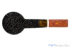 Dr. Bob Pipe (PPP) Rusticated Hawkbill with Acrylic and Brindle