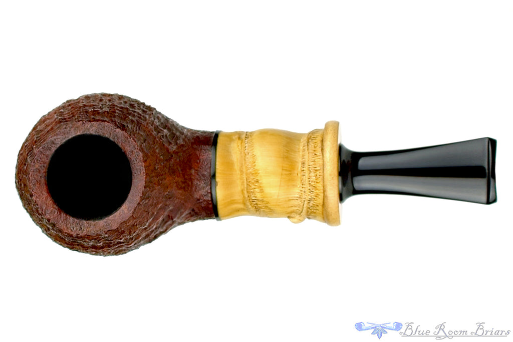 Blue Room Briars is proud to present this Michail Kyriazanos Pipe Sandblast Brandy with Buddha Bamboo and Boxwood