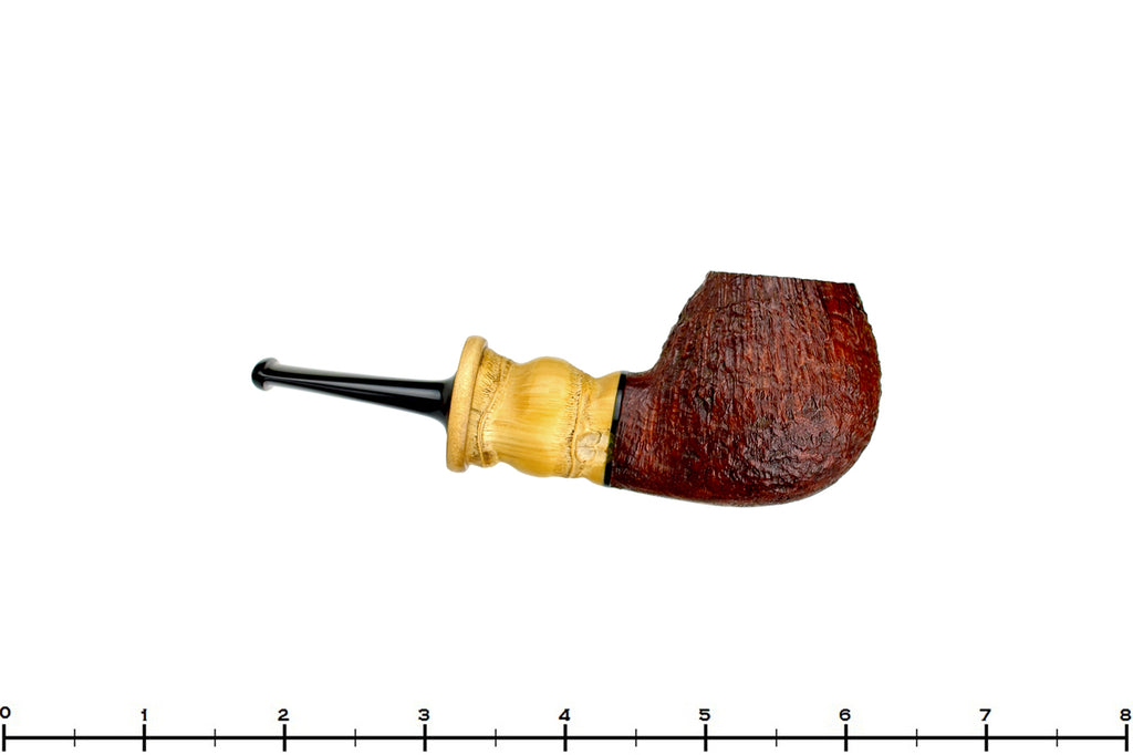 Blue Room Briars is proud to present this Michail Kyriazanos Pipe Sandblast Brandy with Buddha Bamboo and Boxwood