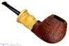 Blue Room Briars is proud to present this Michail Kyriazanos Pipe Sandblast Brandy with Buddha Bamboo and Boxwood