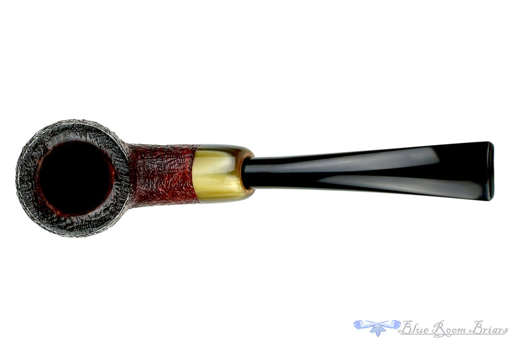 Jesse Jones Pipe 1/2 Bent Fumed Blast Billiard with Military Mount at Blue Room Briars