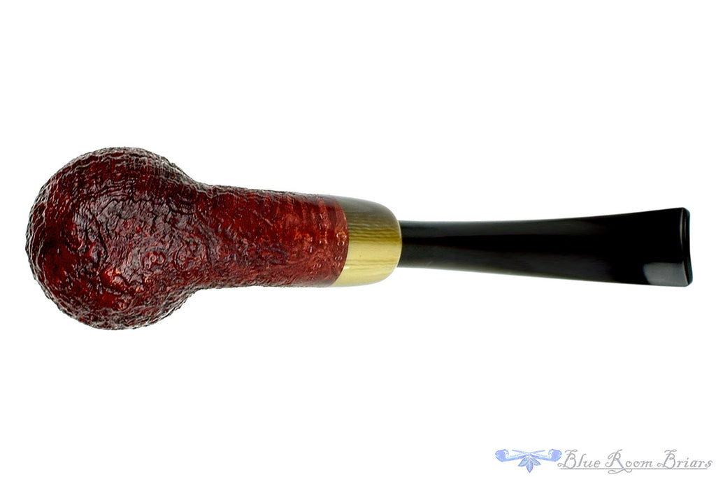 Jesse Jones Pipe 1/2 Bent Fumed Blast Billiard with Military Mount at Blue Room Briars