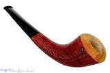 Blue Room Briars is proud to present this Alexa Pipe by Dragomir Aleksic Olive Wood Carved Horn