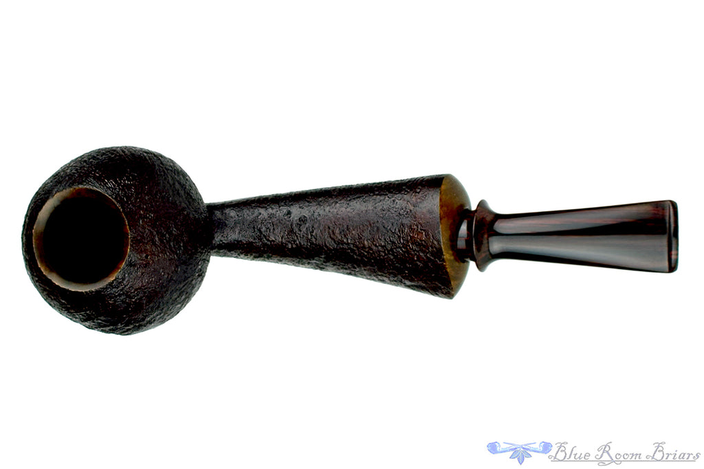 Blue Room Briars is proud to present this Thomas James Pipe Sandblast Danish Teardrop with Brindle