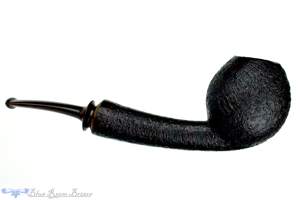 Blue Room Briars is proud to present this Thomas James Pipe Sandblast Danish Teardrop with Brindle