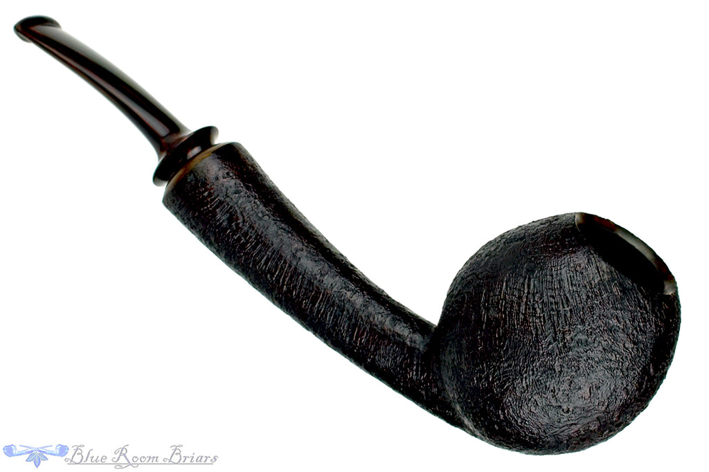 Blue Room Briars is proud to present this Thomas James Pipe Sandblast Danish Teardrop with Brindle