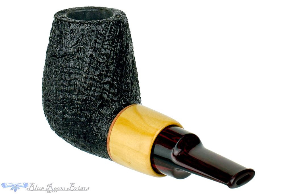 Blue Room Briars is proud to present this Bill Shalosky Pipe 331 Ring Blast Tall Stout Brandy with Box Elder and Brindle