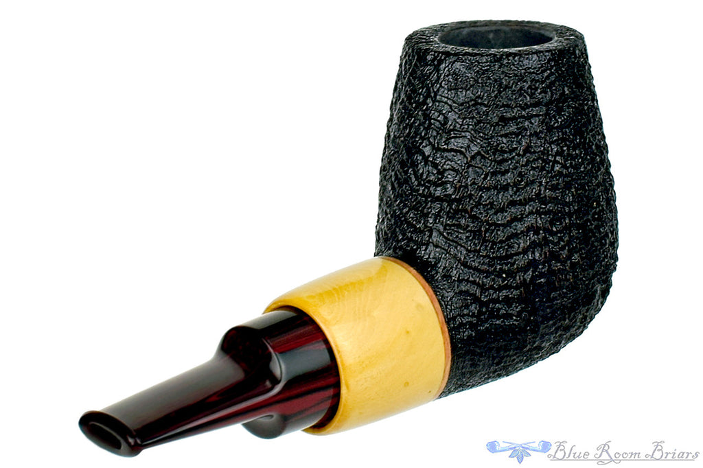 Blue Room Briars is proud to present this Bill Shalosky Pipe 331 Ring Blast Tall Stout Brandy with Box Elder and Brindle