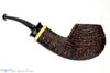 Blue Room Briars is proud to present this Bill Shalosky Pipe 611 Bent Ring Blast Apple with Boxwood