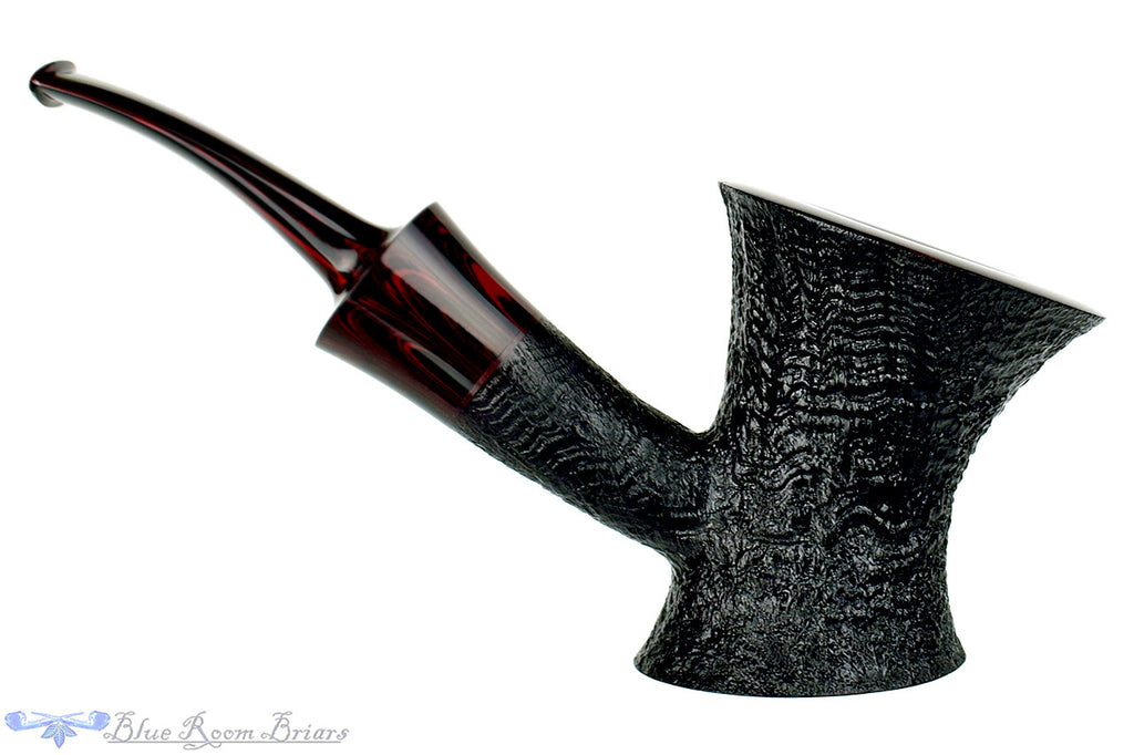 Blue Room Briars is proud to present this Jesse Jones Pipe Black Blast Bent Cherrywood with Smooth Rim