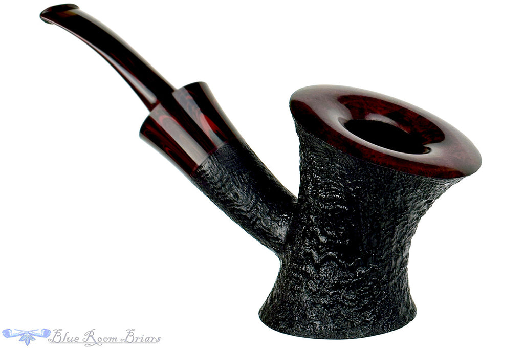 Blue Room Briars is proud to present this Jesse Jones Pipe Black Blast Bent Cherrywood with Smooth Rim
