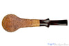 Blue Room Briars is proud to present this Nate King Pipe 689 Tan Blast Oval Shank Rhodesian with Cumberland Brindle