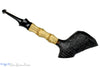 Blue Room Briars is proud to present this Dirk Heinemann Pipe Black Blast Cherrywood with Buddha Bamboo