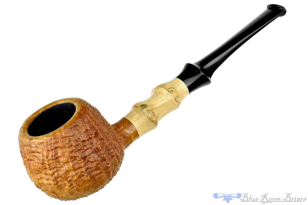 Blue Room Briars is proud to present this Nate King Pipe 726 Natural Ring Blast Prince with Bamboo