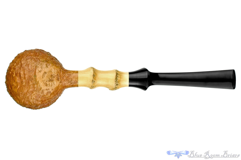 Blue Room Briars is proud to present this Nate King Pipe 726 Natural Ring Blast Prince with Bamboo