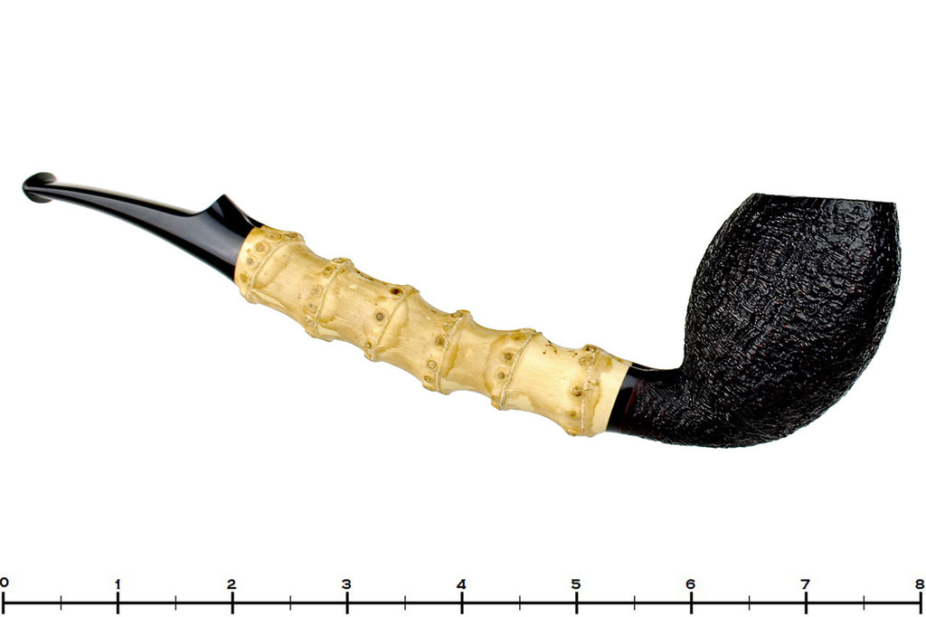 Blue Room Briars is proud to present this Jesse Jones Pipe Black Blast Bamboo Demi-Warden