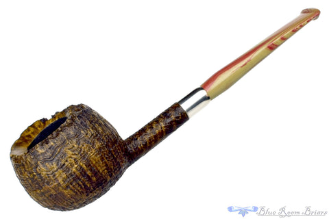 Scottie Piersel Pipe "Scottie" Contrast Blast Tall Pot with Ivorite and Brindle