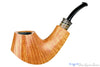 Blue Room Briars is proud to present this Bill Shalosky Pipe 431 1/2 Bent Natural Volcano with Fordite