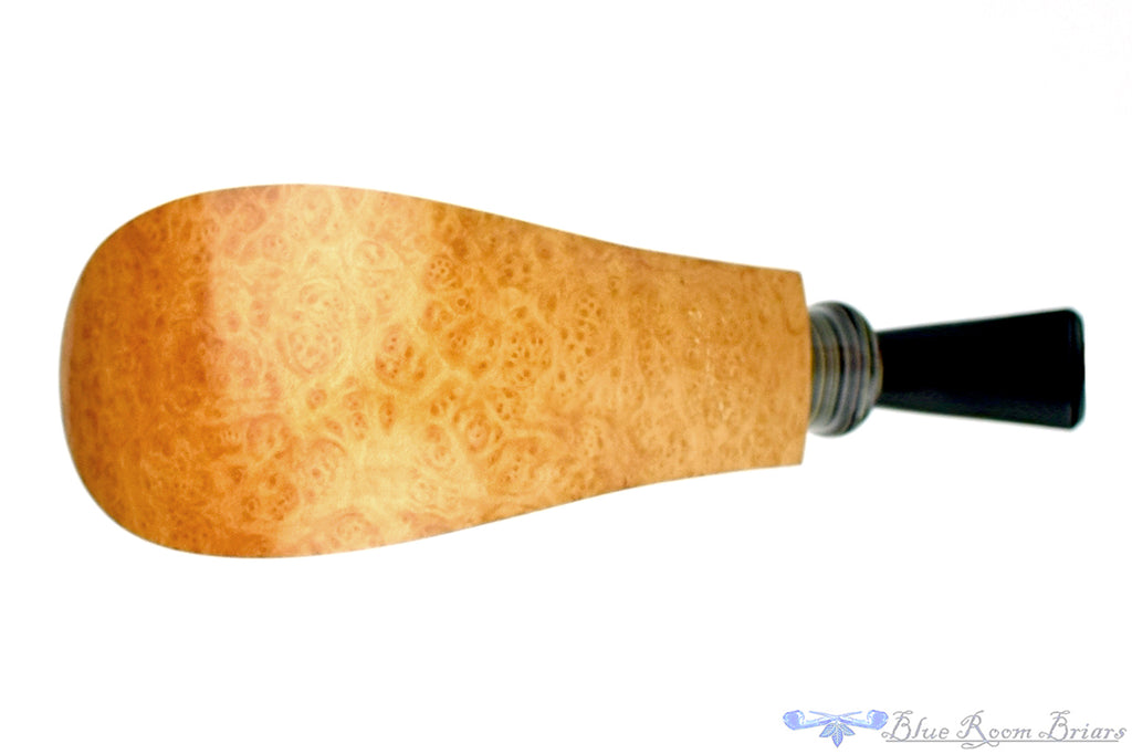 Blue Room Briars is proud to present this Bill Shalosky Pipe 431 1/2 Bent Natural Volcano with Fordite
