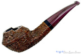 Blue Room Briars is proud to present this Andrea Gigliucci Pipe Carved 1/8 Bent Windscreen Bulldog with Ebony and Brindle