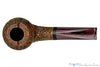 Andrea Gigliucci Pipe Carved 1/8 Bent Windscreen Bulldog with Ebony and Brindle