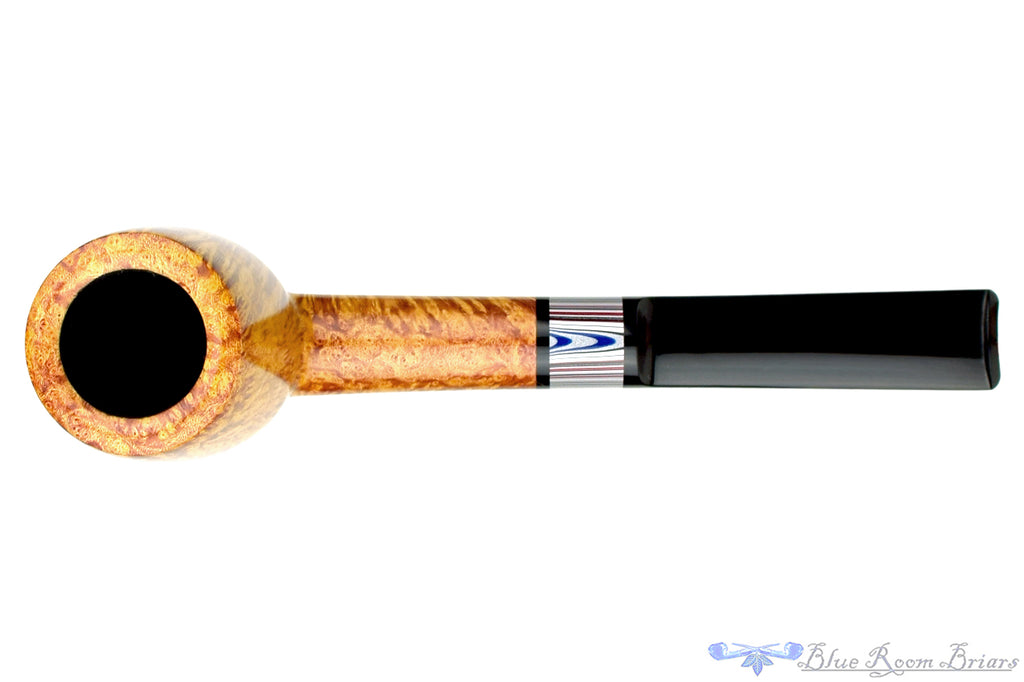 Blue Room Briars is proud to present this Jesse Jones Pipe 3520 Saddled Tall Billiard with Fordite