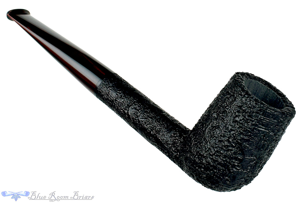Blue Room Briars is proud to present this Bill Shalosky Pipe 388 Black Blast Billiard with Brindle
