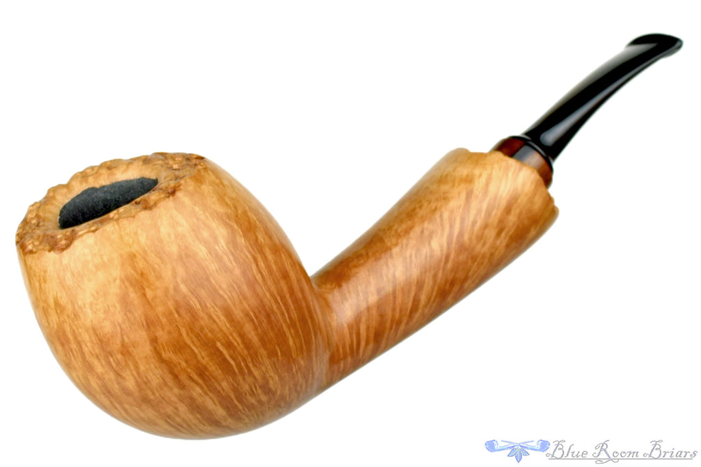 Blue Room Briars is proud to present this Tom Richard Pipe Smooth Freehand with Plateaux and Zebrawood Ferrule