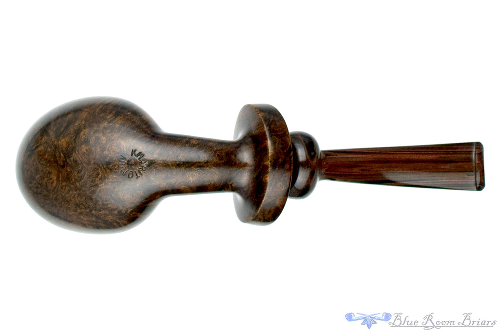 Blue Room Briars is proud to present this Andrey Kharitonov Pipe Pear with Brass and Brindle