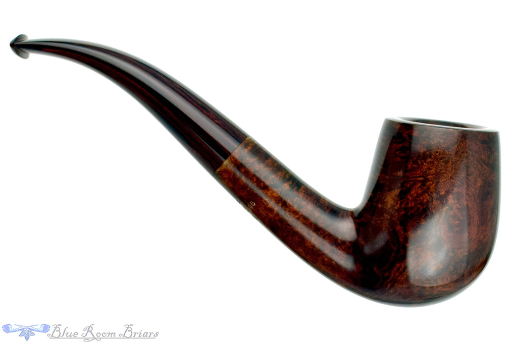 Blue Room Briars is proud to present this Jesse Jones Pipe 1/2 Bent Smooth Cumberland Billiard