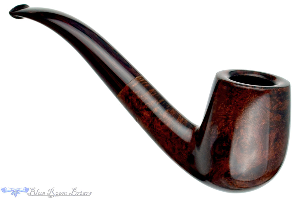 Blue Room Briars is proud to present this Jesse Jones Pipe 1/2 Bent Smooth Cumberland Billiard