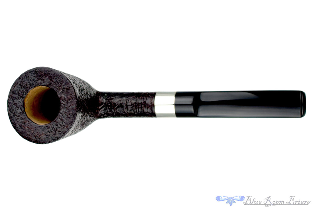 Blue Room Briars is proud to present this Todd Harris Pipe Sandblast Dublin with Silver Band