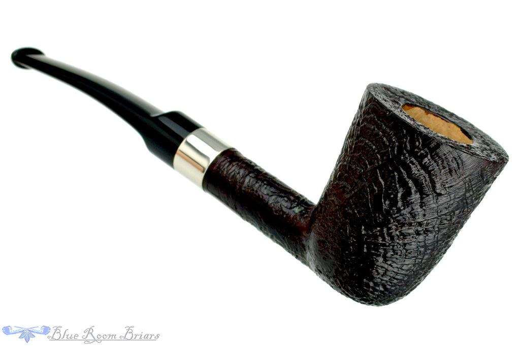 Blue Room Briars is proud to present this Todd Harris Pipe Sandblast Dublin with Silver Band