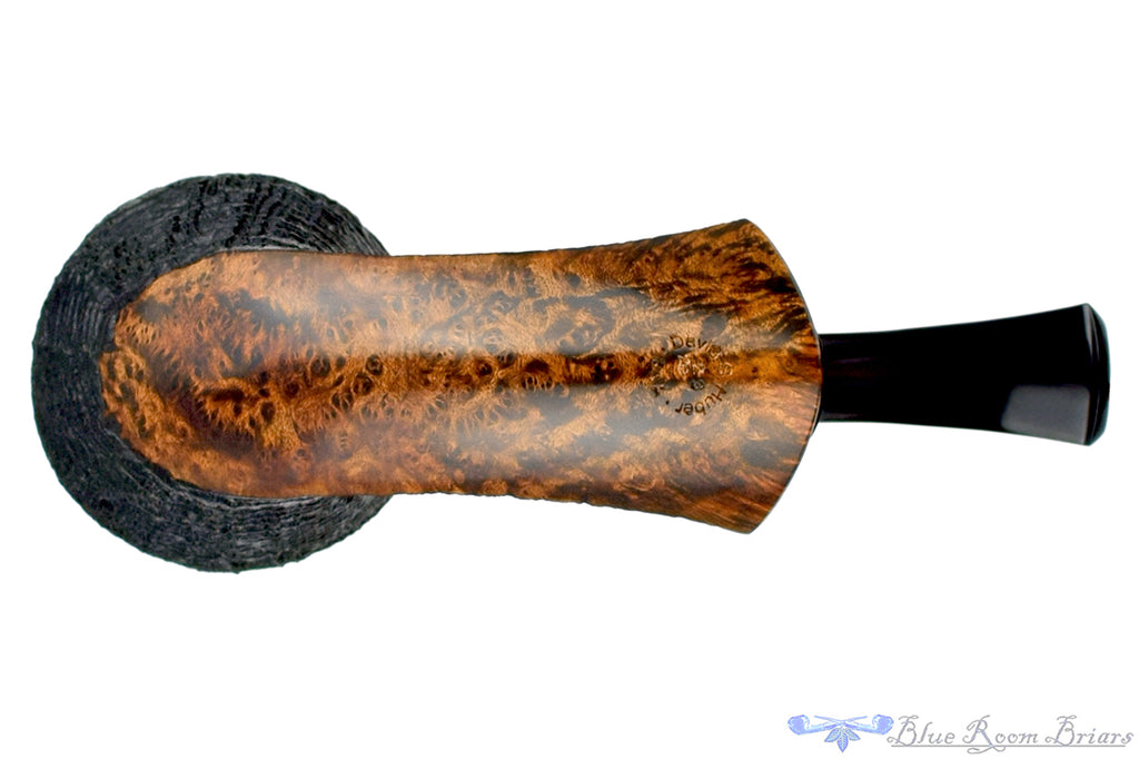 Blue Room Briars is proud to present this David Huber Pipe Partial Sandblast Rhodesian