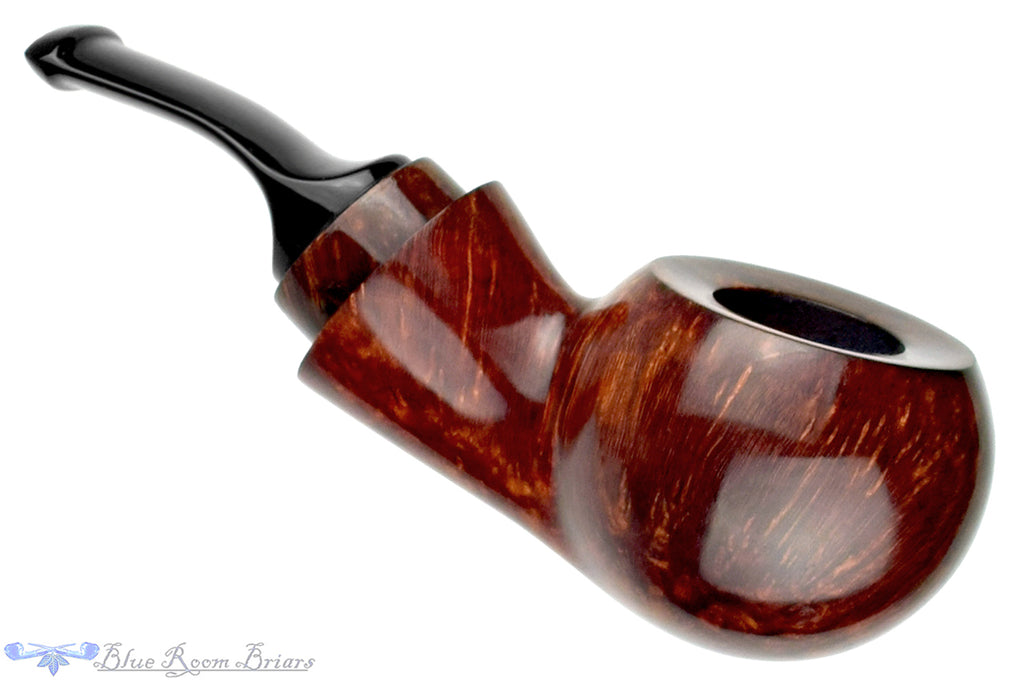 Blue Room Briars is proud to present this Johny Pipes Bent Tomato Reverse Calabash