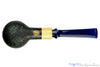 Blue Room Briars is proud to present this Doug Finlay Pipe Large Black Blast Billiard with Boxwood and Blue Stem