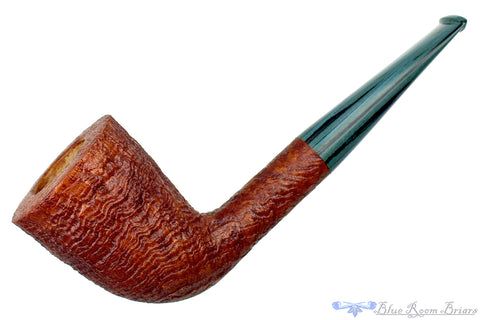 Bill Walther Pipe Pot Sitter with Blue Brindle Stem