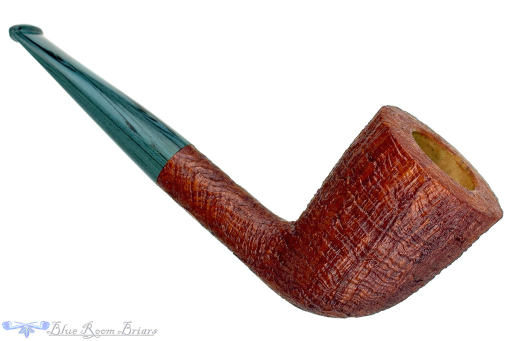 Blue Room Briars is proud to present this Bill Walther Pipe Sandblast Dublin with Jade Brindle